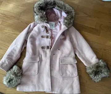 핑크 더플 코트