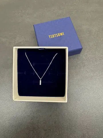 TSUTSUMI K10WG 다이아몬드 목걸이