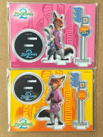 Happy 복권 주토피아2 G상 닉 주디 아크릴 스탠드