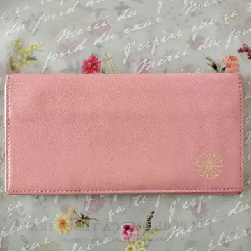 황궁 한정판 핑크 장지갑 지퍼 달린 중고품
