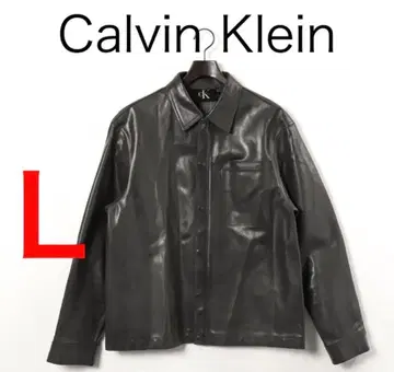 캘빈 클라인 가죽 자켓 소가죽