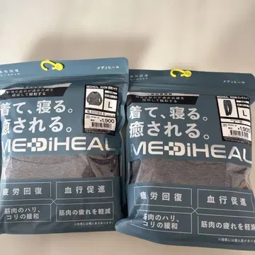 MEDIHEAL 룸웨어 세트 L 차콜 워크맨 메디힐