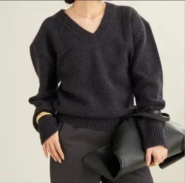 [ PLAGE ] 스퀘어 숄더 니트 FREE 사이즈 그레이