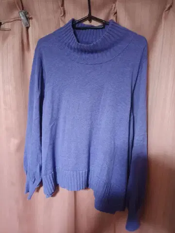 tumugu 하이넥 터틀 니트 코튼 100%