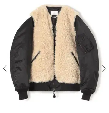 HYKE 하이크 FAUX SHEARLING TYPE MA1 사이즈 1