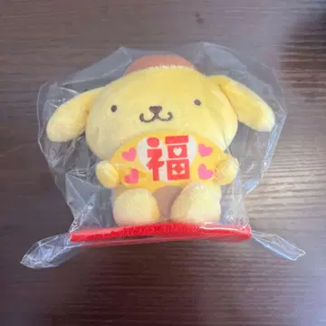 산리오 캐릭터즈 해피 마스코트 초복 부채 폼폼푸딩