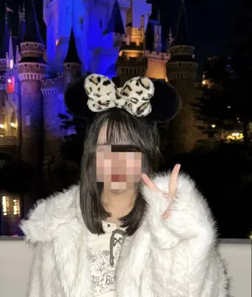 레오파드 무늬 미니 마우스 귀