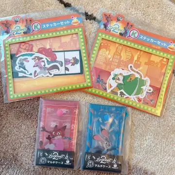 주토피아2 Happy 복권 멀티 케이스, 스티커 4개 세트