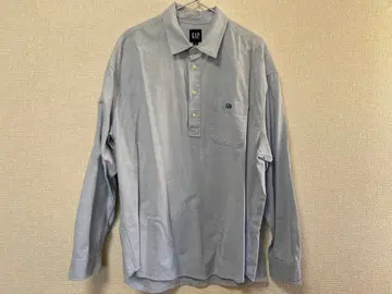 GAP 라이트 블루 M 사이즈 긴팔 피케 셔츠