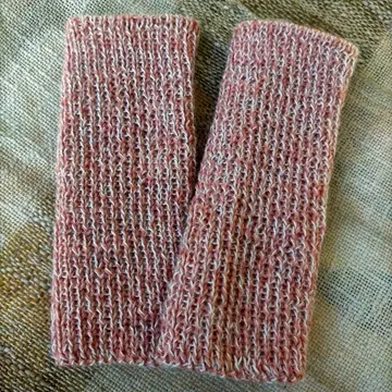 육엽 자초 염색 알파카 x 태즈매니아 울 앵클 & 리스트 워머