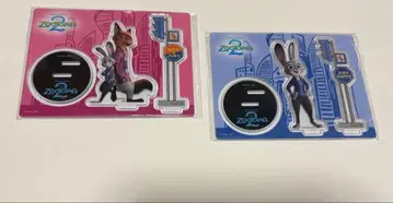 주토피아 해피 복권 G상 아크릴 스탠드 2장 세트