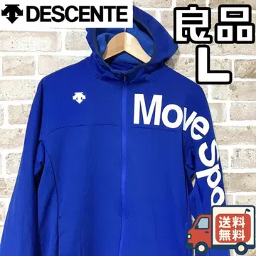 [ 24시간 이내/선착순 ] 데상트 무브스포츠 후드티 L 사이즈 블루