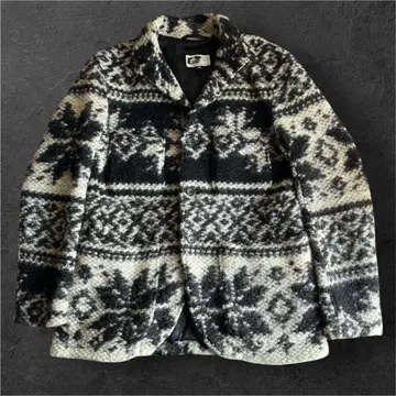 Engineered Garments 별주 노르딕 무늬 울 자켓