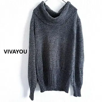 VIVAYOU 터틀넥 스웨터 니트 블랙 M