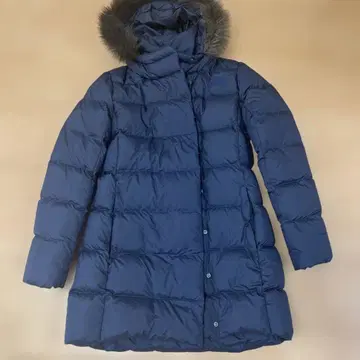 THE NORTH FACE 후드 부착 다운 자켓 네이비