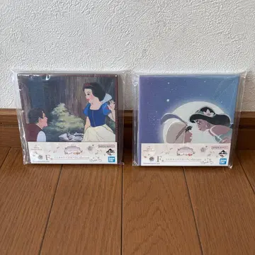 [새상품] 디즈니 프린세스 미니 캔버스 보드 2종 세트 제일복권 F상