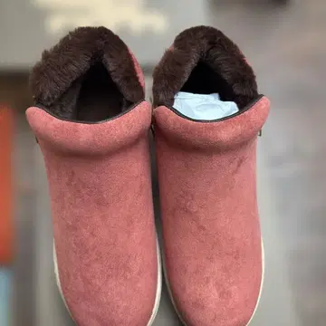 MOZ 퍼 부츠 레드 M 사이즈 빨간색