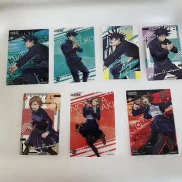 주술회전 캐릭터 카드 7장 세트 키링 등 묶음 판매