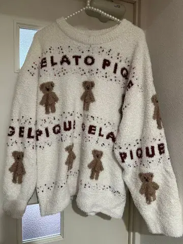 gelato pique holiday 테디베어 패턴 룸웨어 상하의 세트