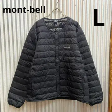 새상품급 mont-bell 라운드넥 자켓 L사이즈 블랙