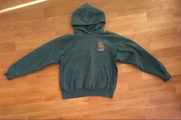 made in usa 그린 후드 부착 후드티