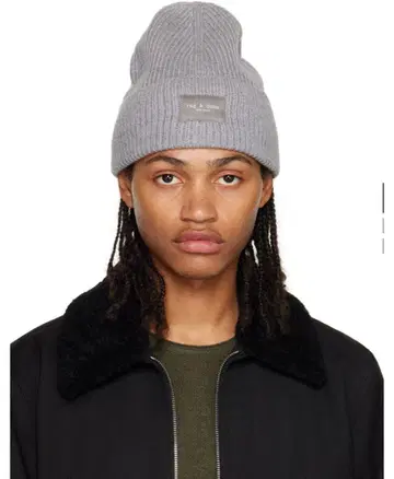 rag & bone 그레이 니트 모자