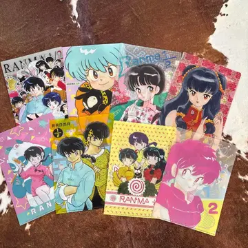 란마 1/2 mini 클리어 파일 8장 세트