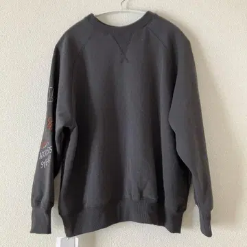 아트 자수 그레이 맨투맨 속기모 택 포함 새상품