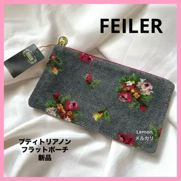 페일러 FEILER 쁘띠 트리아농 플랫 파우치 새상품 (가로)