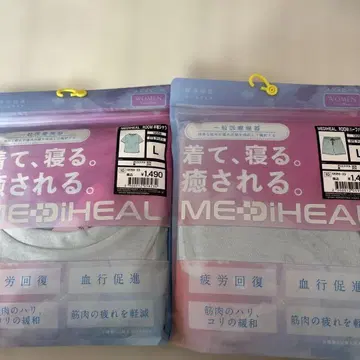 워크맨 메디힐 반팔 셔츠 & 하프 팬츠 색스 스카이블루 L 새상품