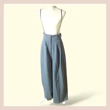 서스펜더 와이드 팬츠 프리 사이즈 숄더 살로펫 안감 있음