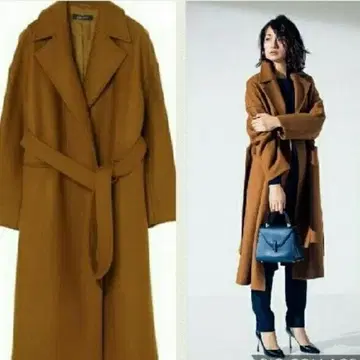 STUNNING LURE 캐시미어 울 리버 코트 M