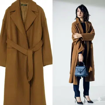 STUNNING LURE 캐시미어 울 리버 코트 M