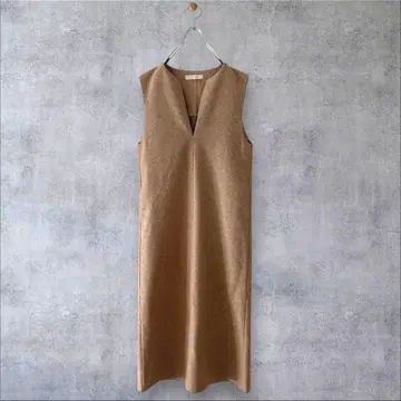 새상품급 로쏘 F by ROSSO 울 라이크 오버롤 스커트 BE