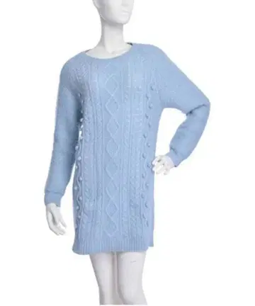 BORNY 라이트 블루 니트 원피스