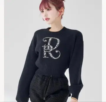 다리치 DR 비쥬 볼륨 리브 니트탑