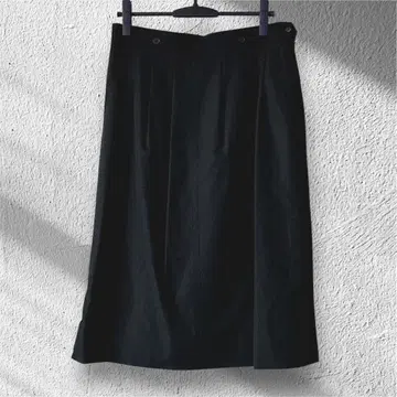 Bogner 블랙 스커트 롱 스타일리시 성숙한 코디 유럽 구제 의류