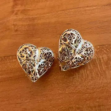 빈티지 귀찌 하트 골드