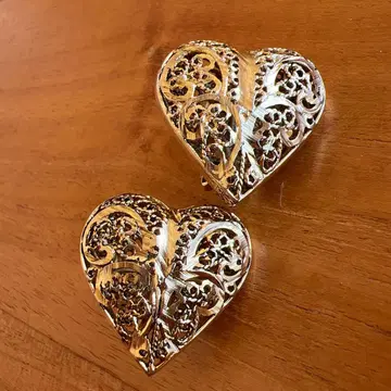빈티지 귀찌 하트 골드