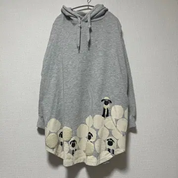 그라니프 graniph 숀 더 쉽 콜라보 후드티 그레이