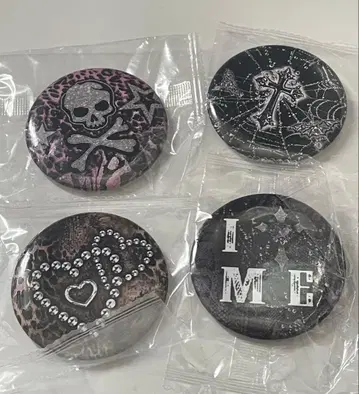 Y2K 헤이세이 캔뱃지 4개