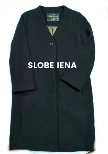 [ Xmas sale ] SLOBE IENA 블랙 롱 코트 V넥