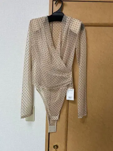 CLANE DESIGN MIX 컬러 긴팔 바디수트