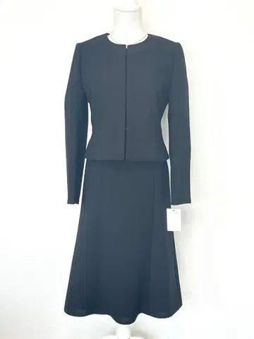 새상품 7호 LILYBURN 도쿄 소와르 블랙 포멀 수트 프론트 오픈