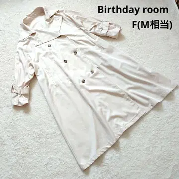 Birthday room 라이트 베이지 롱 트렌치코트 F(M 상당)