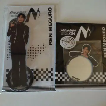 SnowMan 메구로 렌 아크릴 스탠드 거울 스티커