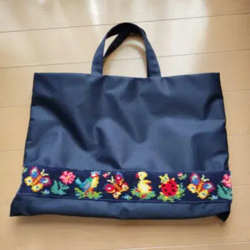 FELIER 학교 페이러 네이비 하이디 토트백