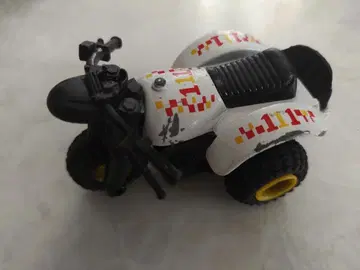 [레트로] 배기 바이크 3대 풀백식 미니카