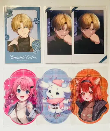 니지산지 엑스 알비오 TwinkleGifts 윈터 데이트 폴라로이드