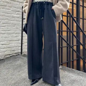 [새상품] 제나 에스파스 메르베유 울 라이크 이지 팬츠 따뜻한 팬츠